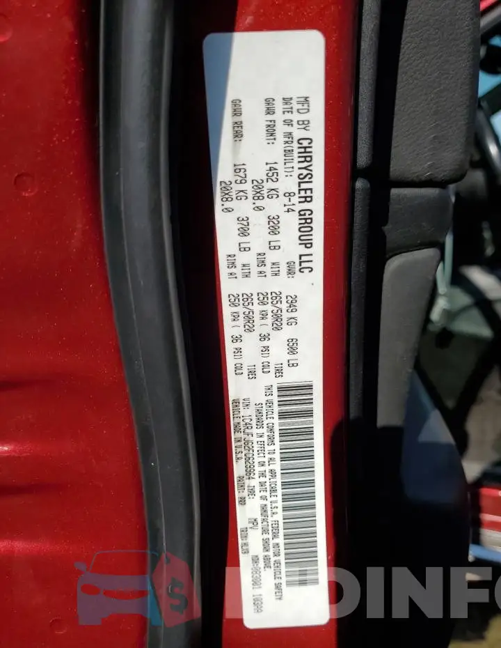 1C4RJFJG2FC629964 Photo# 13
