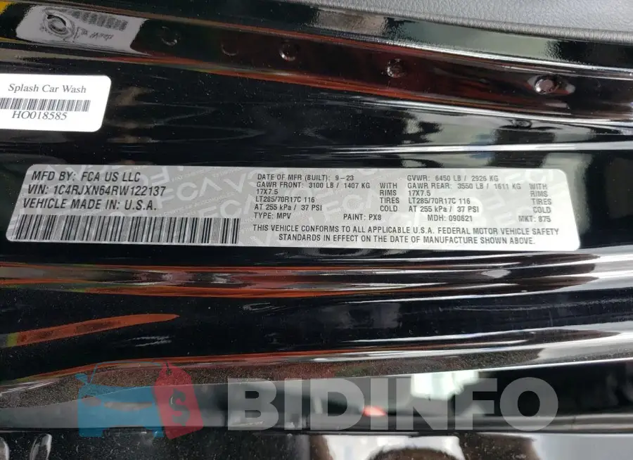 1C4RJXN64RW122137 Photo# 14