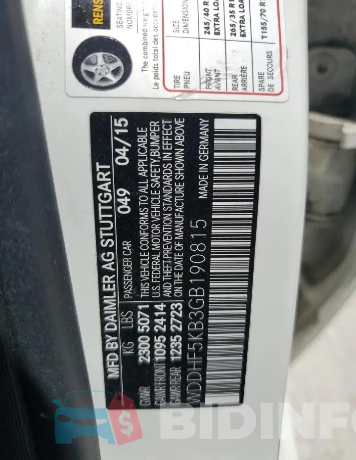WDDHF5KB3GB190815 Photo# 12
