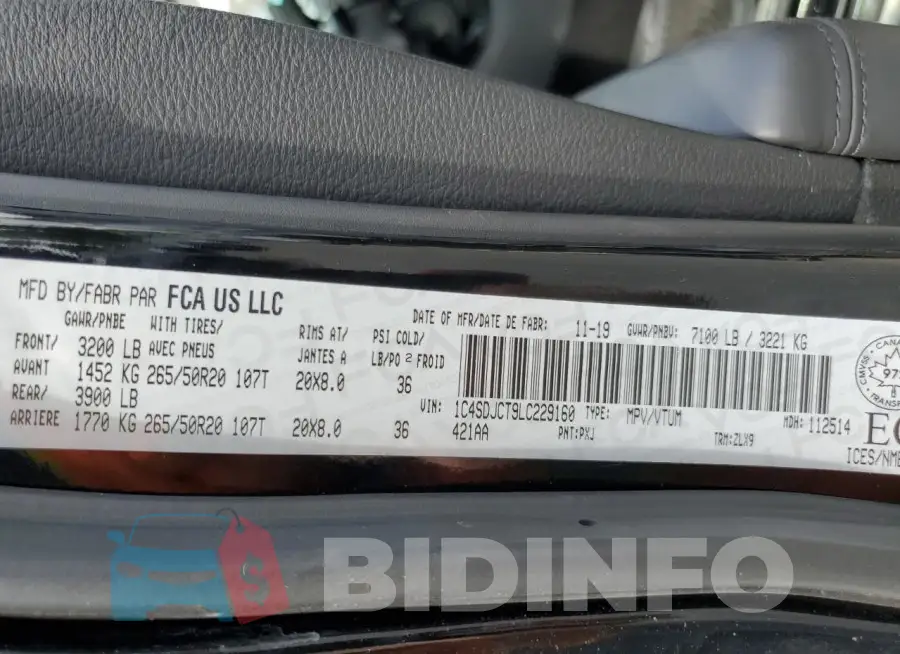 1C4SDJCT9LC229160 Photo# 14