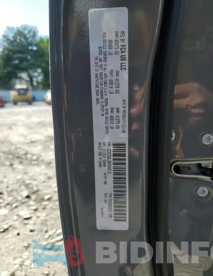 2C3CDXGJ8KH542121 Photo# 13
