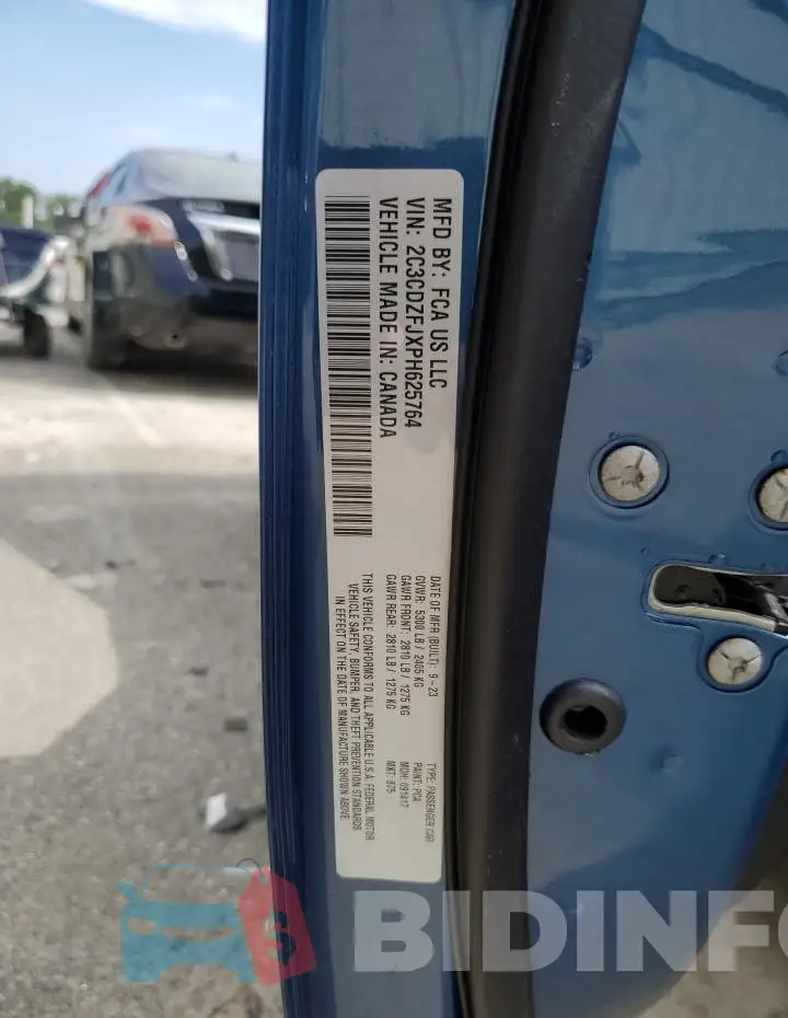 2C3CDZFJXPH625764 Photo# 13