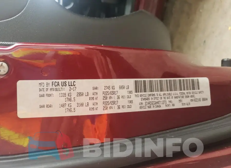 2C4RDGEG0HR711273 Photo# 14