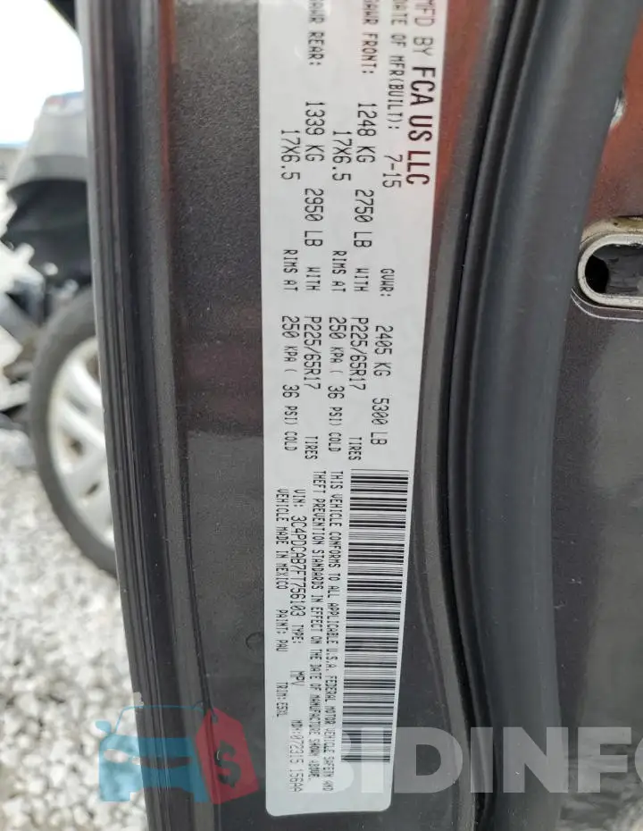 3C4PDCAB7FT756103 Photo# 13