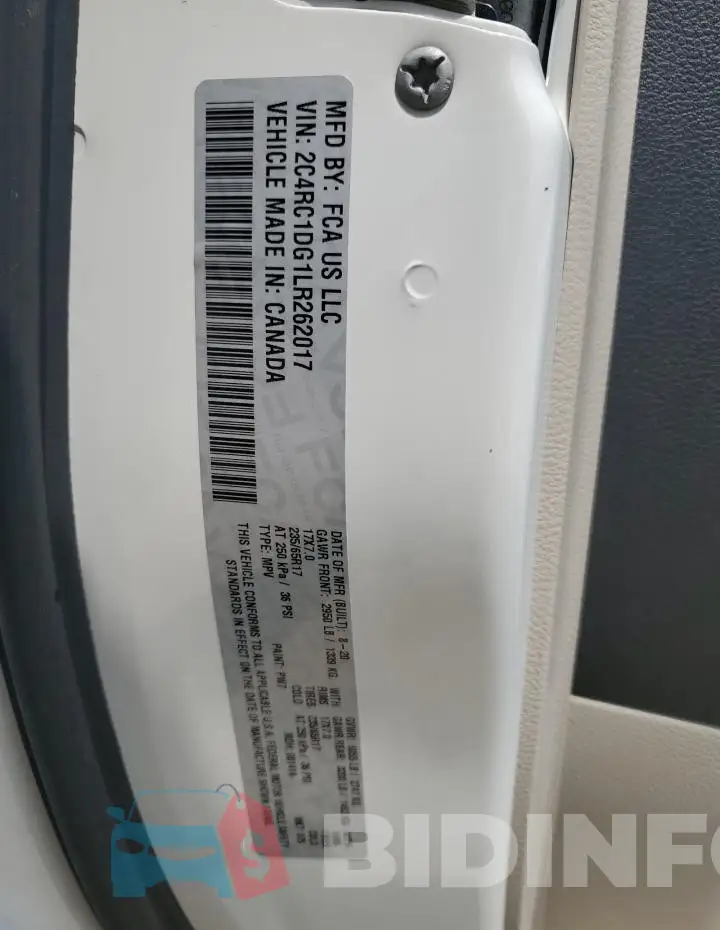 2C4RC1DG1LR262017 Photo# 13