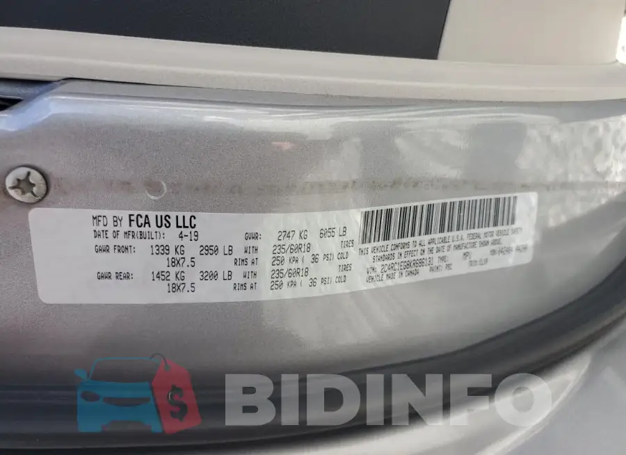 2C4RC1EG8KR686131 Photo# 13