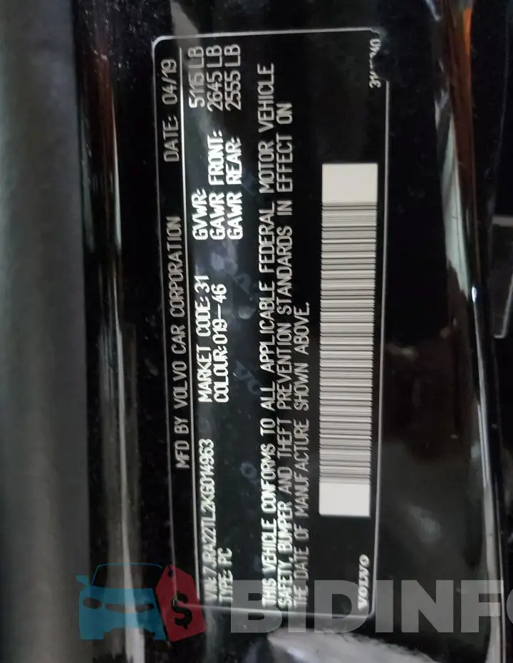 7JRA22TL2KG014963 Photo# 13