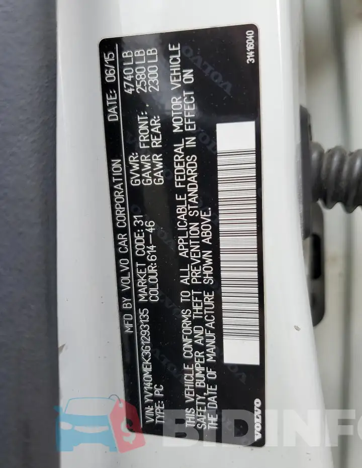 YV140MEK3G1293135 Photo# 12
