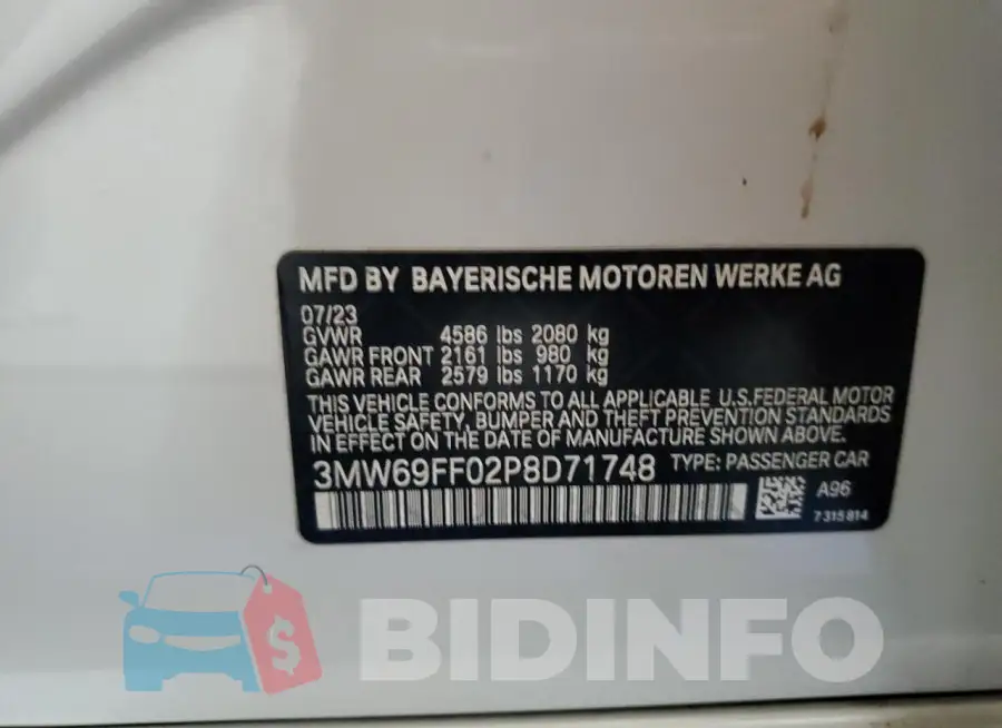 3MW69FF02P8D71748 Photo# 12