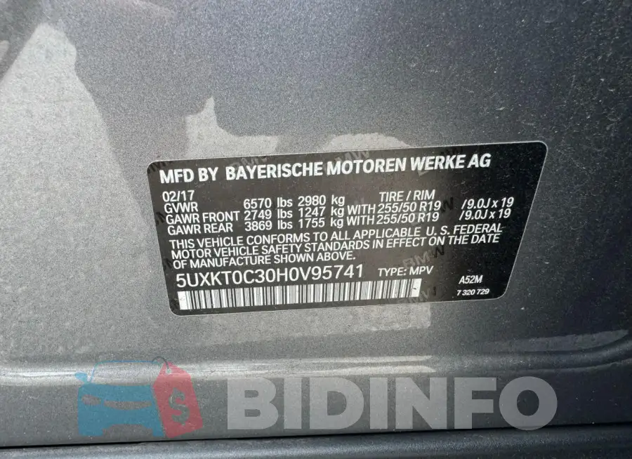 5UXKT0C30H0V95741 Photo# 10