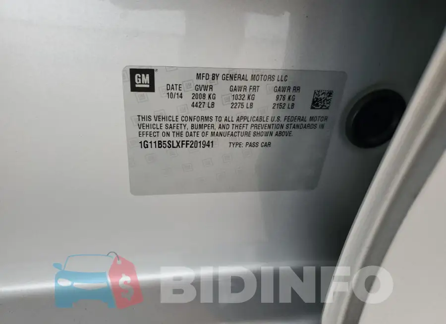 1G11B5SLXFF201941 Photo# 12