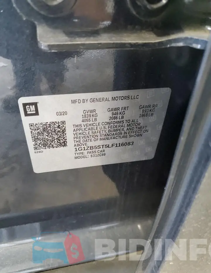 1G1ZB5ST5LF116083 Photo# 12