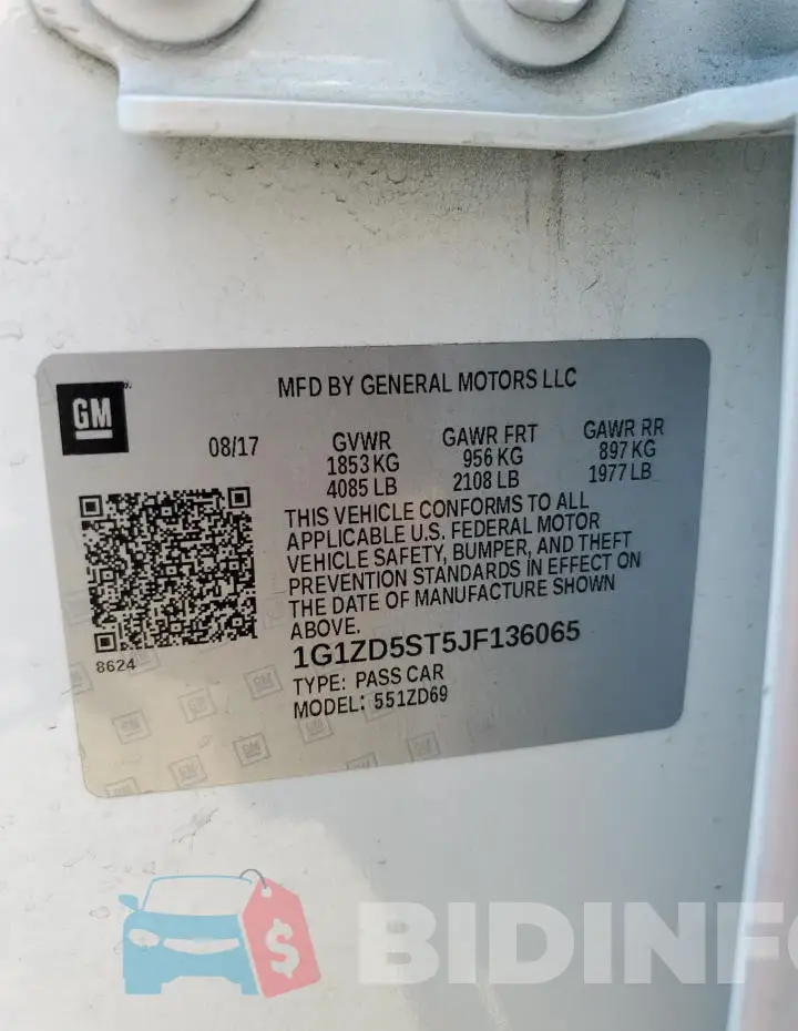 1G1ZD5ST5JF136065 Photo# 13