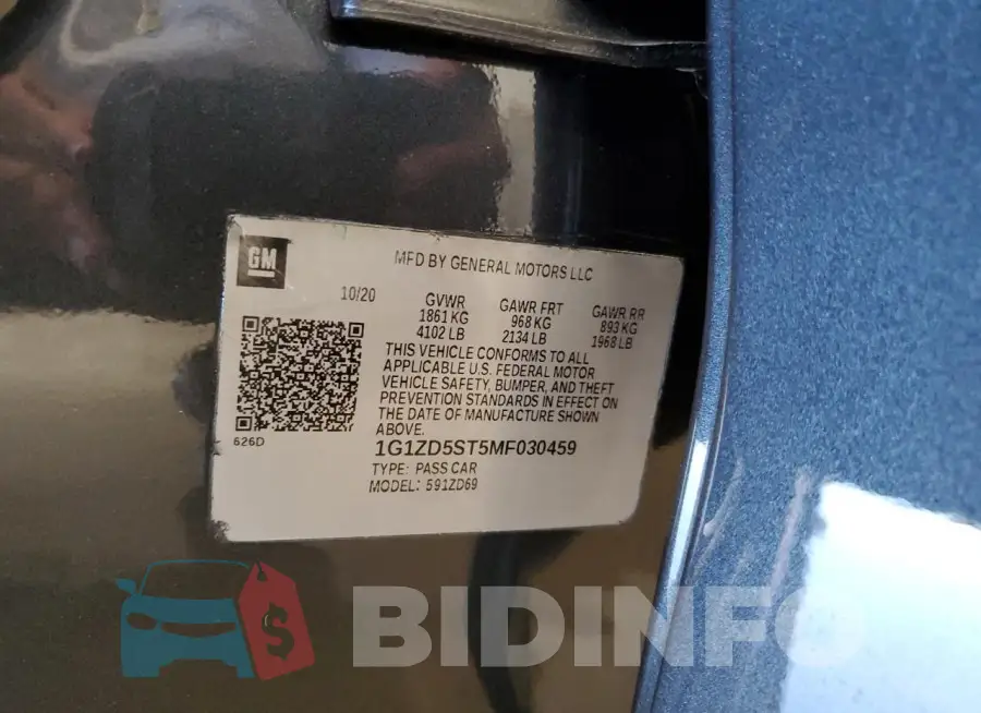 1G1ZD5ST5MF030459 Photo# 12