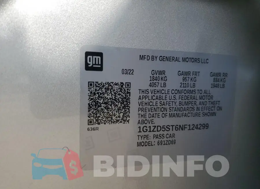 1G1ZD5ST6NF124299 Photo# 12