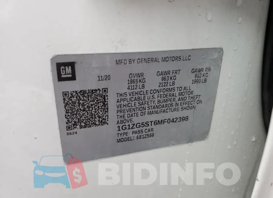 1G1ZG5ST6MF042398 Photo# 12
