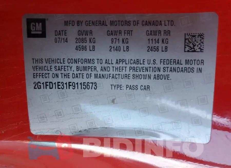 2G1FD1E31F9115673 Photo# 12