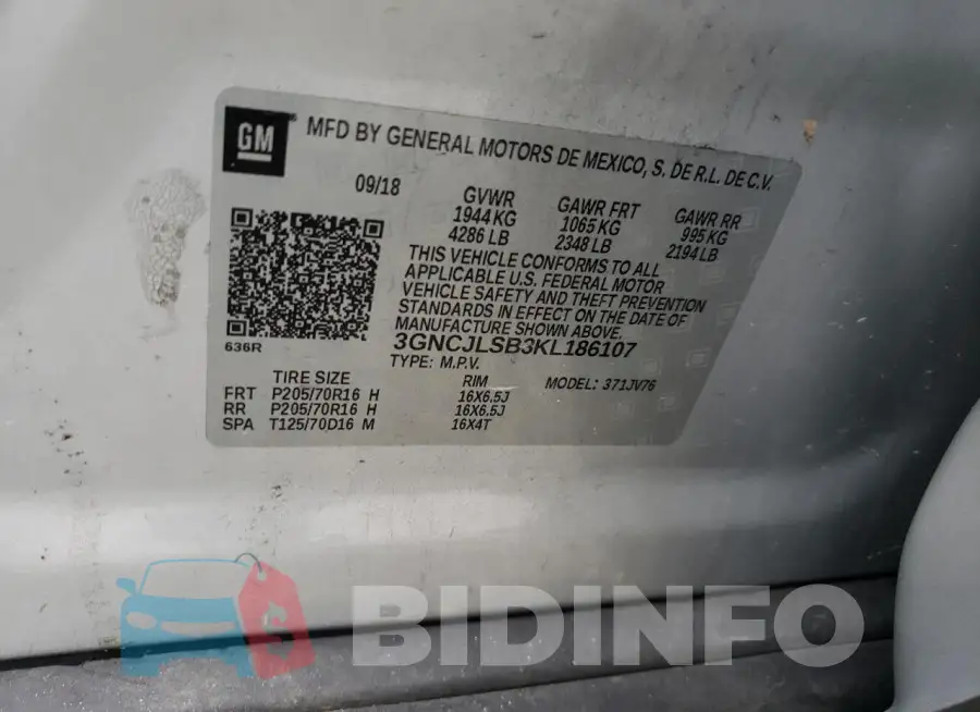 3GNCJLSB3KL186107 Photo# 14