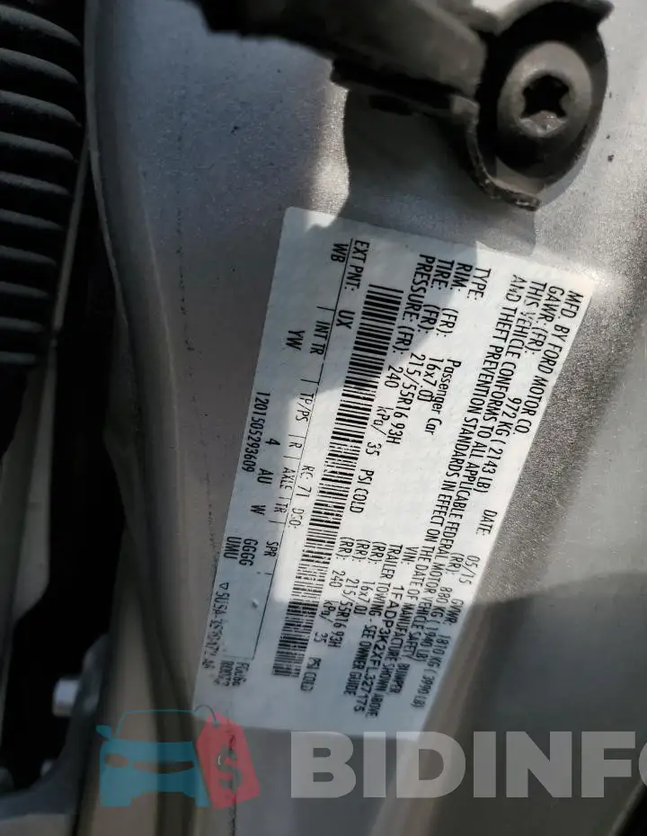 1FADP3K2XFL327175 Photo# 12