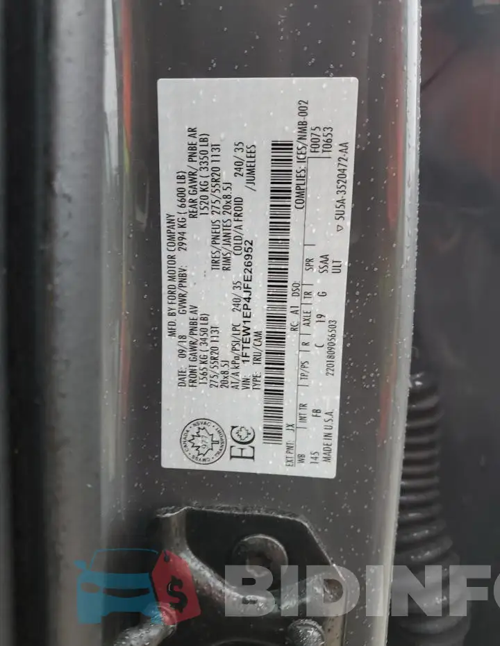 1FTEW1EP4JFE26952 Photo# 12