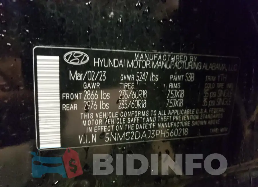 5NMS2DAJ3PH560218 Photo# 13