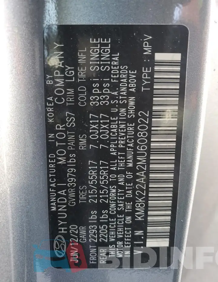KM8K22AA2MU608022 Photo# 13