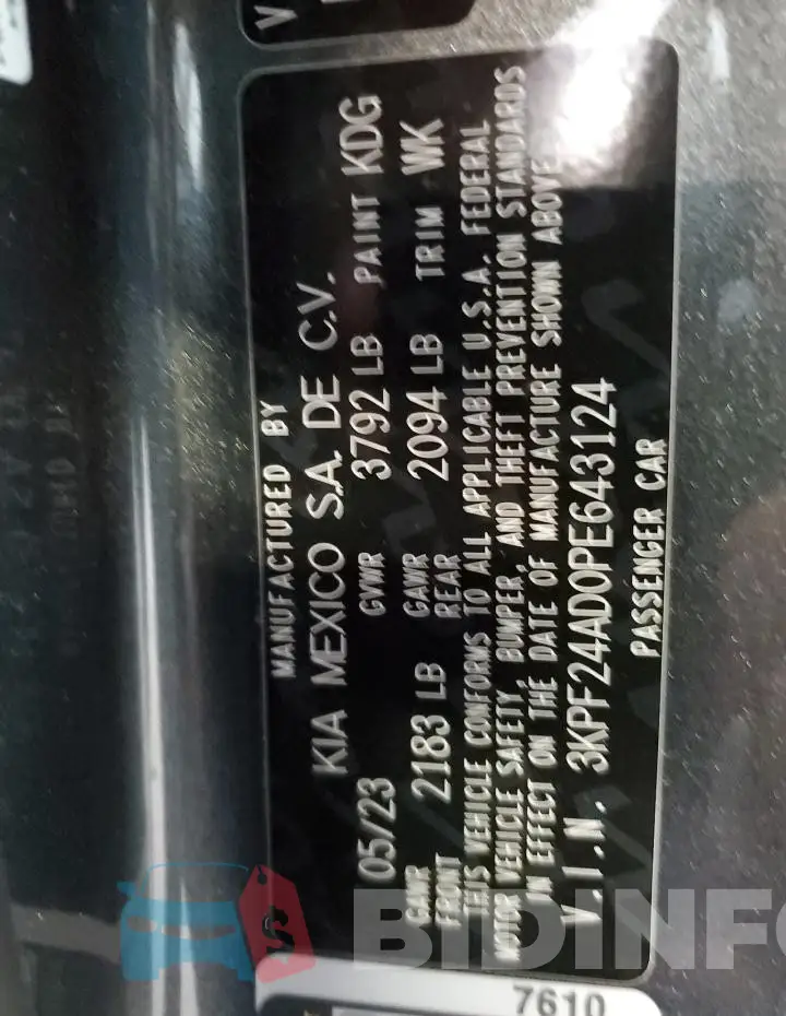 3KPF24AD0PE643124 Photo# 12