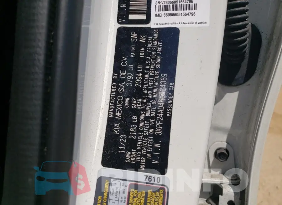 3KPF24AD4RE724369 Photo# 12