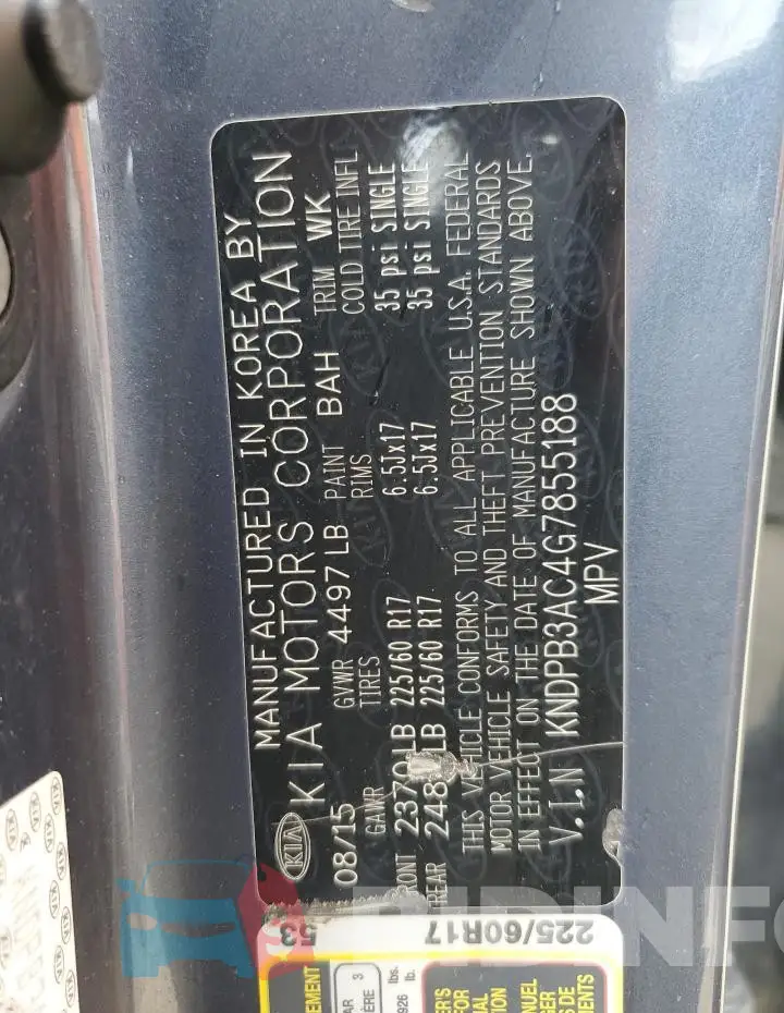 KNDPB3AC4G7855188 Photo# 13