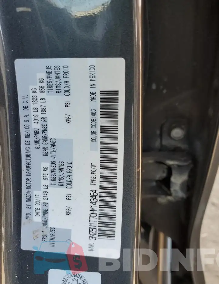3MZBN1T70HM143464 Photo# 12