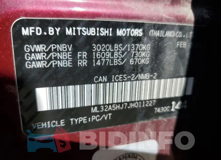 ML32A5HJ7JH011227 Photo# 13