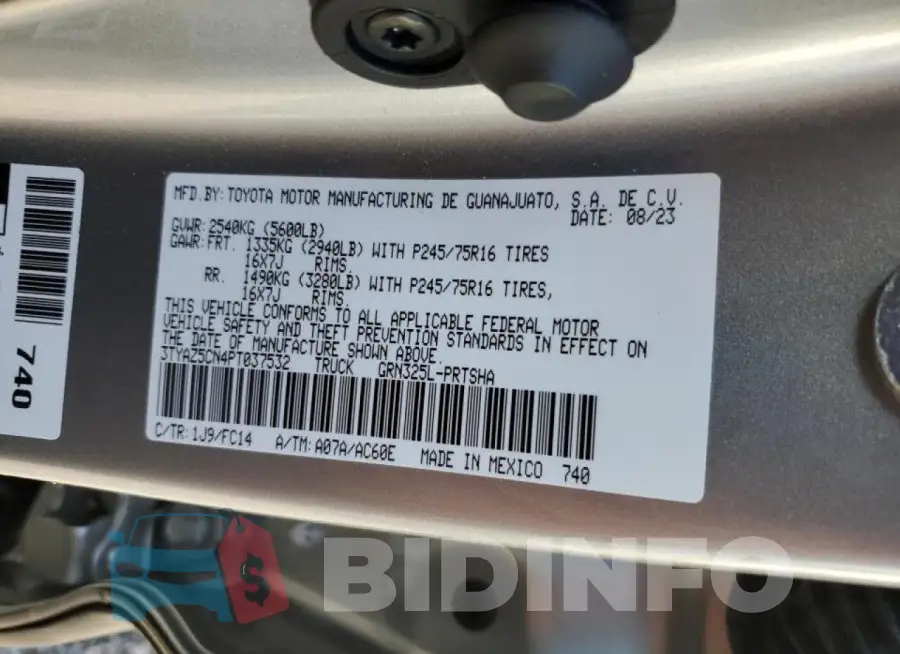 3TYAZ5CN4PT037532 Photo# 12