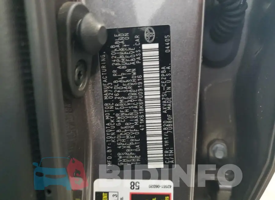 4T1K61BK6PU091916 Photo# 12