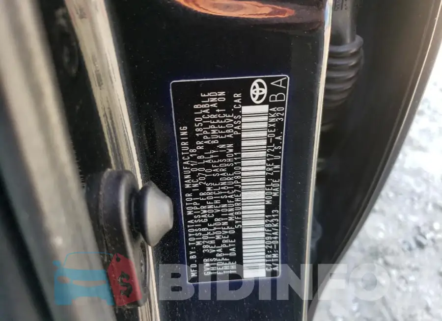 5YFBURHE7JP800111 Photo# 12