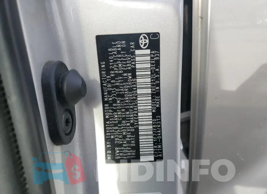5YFEPRAE5LP064836 Photo# 12