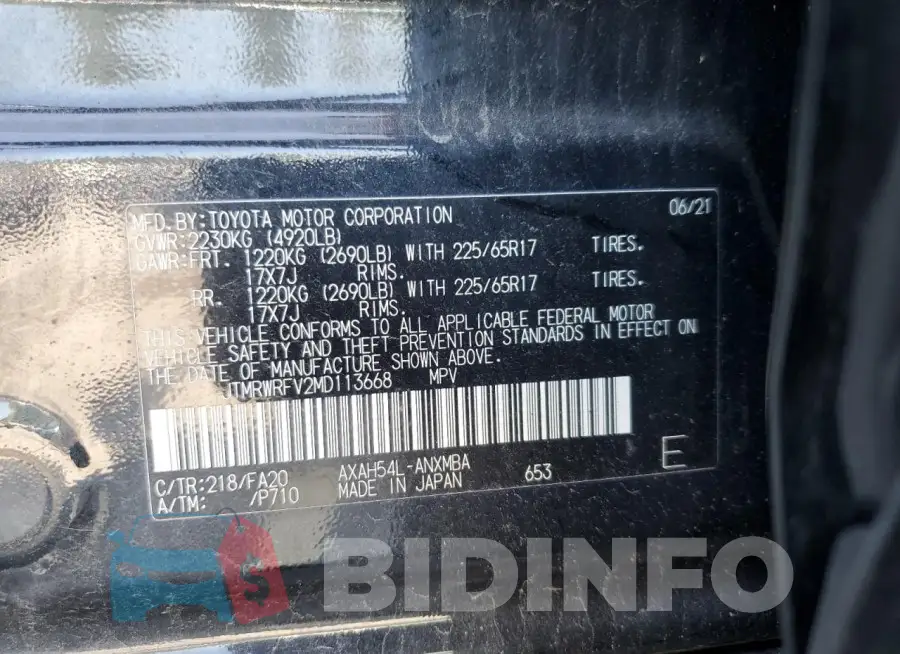 JTMRWRFV2MD113668 Photo# 13