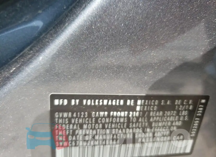 3VWC57BU2KM145061 Photo# 13