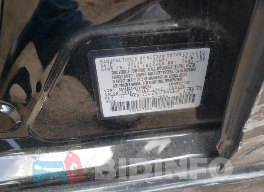 3N1AB7APXJY289028 Photo# 12
