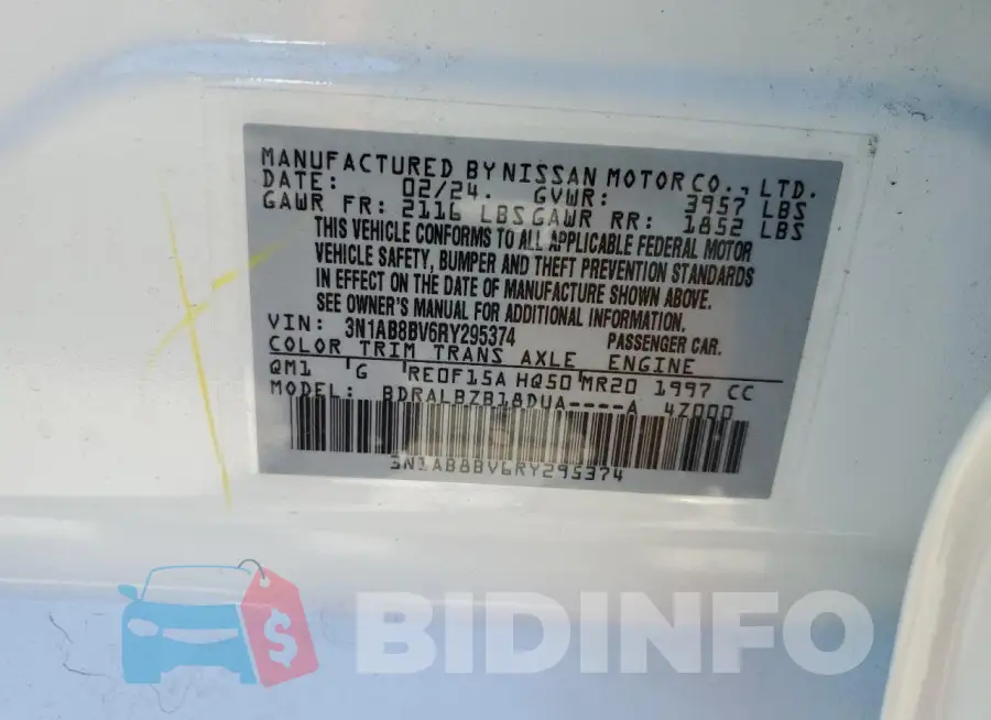 3N1AB8BV6RY295374 Photo# 13