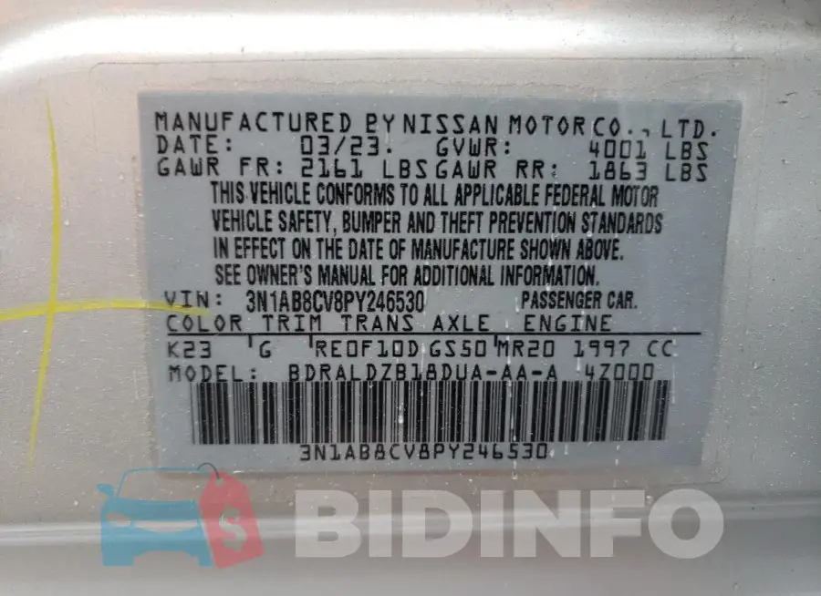 3N1AB8CV8PY246530 Photo# 13