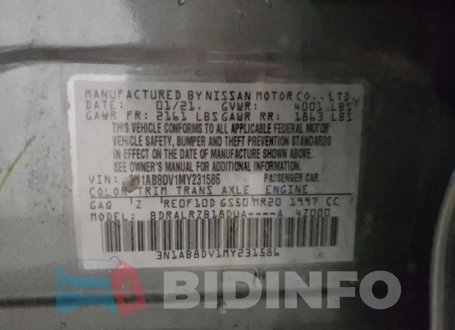 3N1AB8DV1MY231586 Photo# 12
