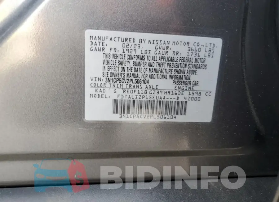 3N1CP5CV2PL506104 Photo# 12