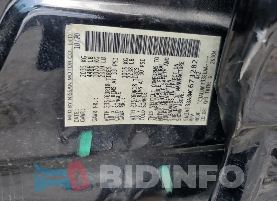 5N1AT3BA8MC673282 Photo# 13