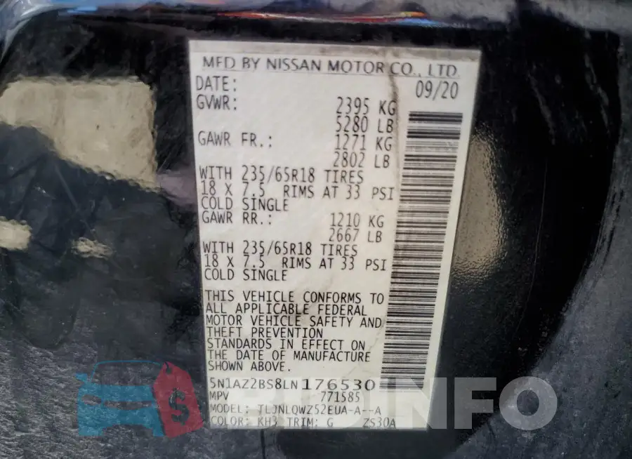 5N1AZ2BS8LN176530 Photo# 13