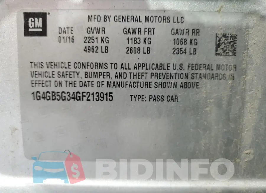 1G4GB5G34GF213915 Photo# 12