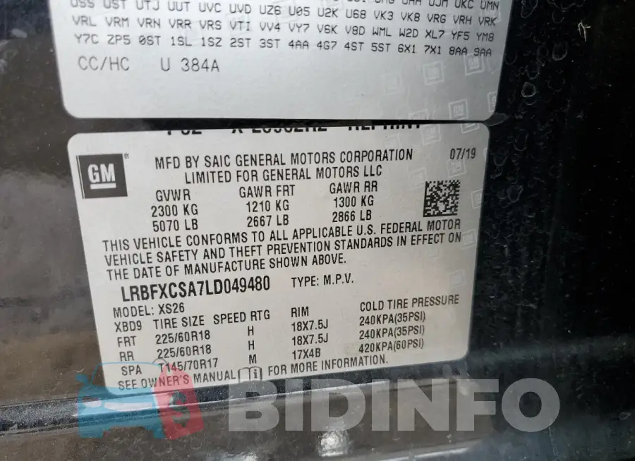 LRBFXCSA7LD049480 Photo# 14