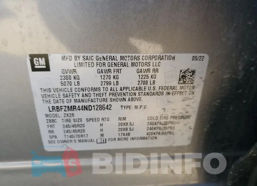 LRBFZMR44ND128642 Photo# 12