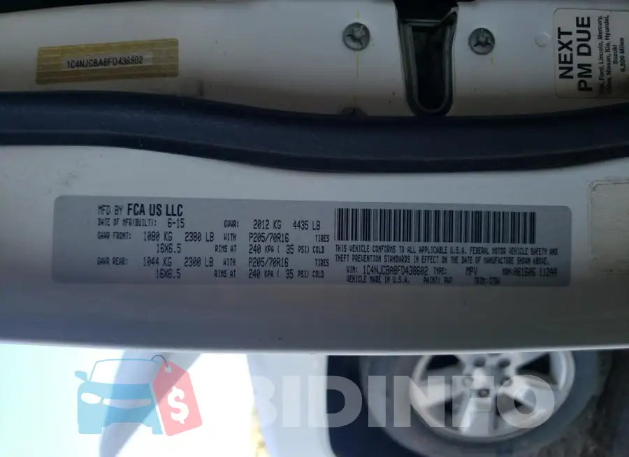 1C4NJCBA8FD438602 Photo# 13