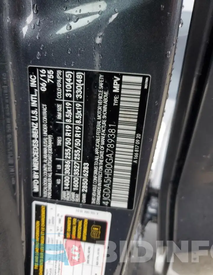 4JGDA5HB0GA789381 Photo# 13