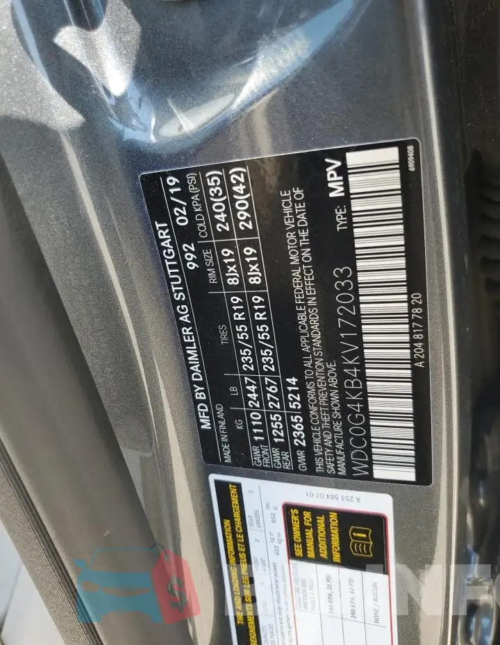 WDC0G4KB4KV172033 Photo# 13